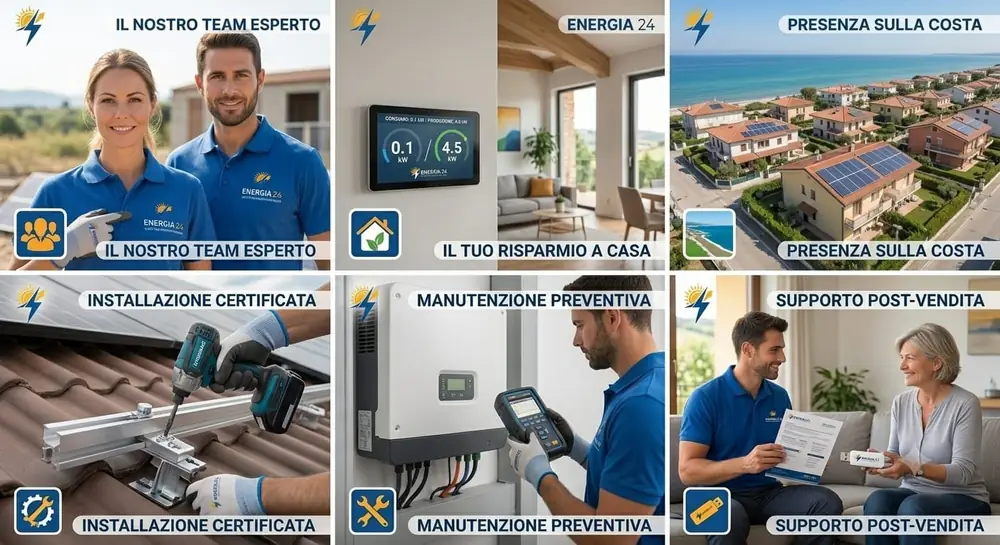 Il team di Energia 24: installazione certificata e manutenzione preventiva